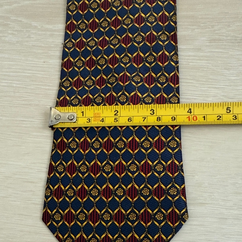 Burberry Multicolor Diamond Pattern Tie - Picture 7 of 7